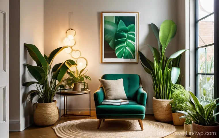 자기 위로를 위한 긍정적인 환경 만들기 - **"A minimalist, Scandinavian-style living room flooded with soft, natural daylight. The space exude...